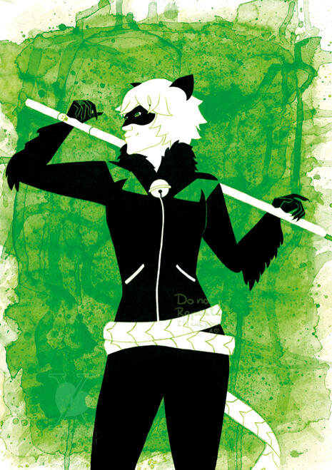 Fanart: Chat Noir x Black Cat Crossover (Miraculous Ladybug, Spider-Man)
