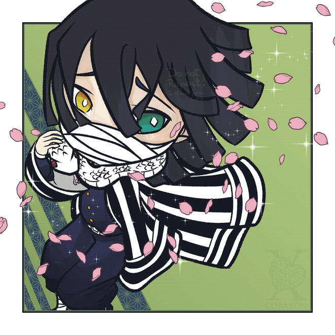 Fanart: Iguro Obanai (Kimetsu no Yaiba - Demon Slayer)